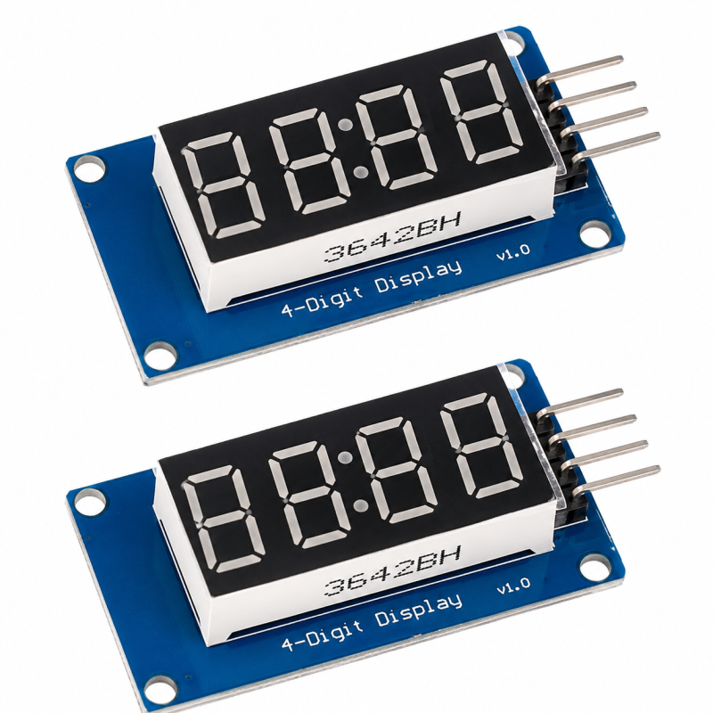 2 Pcs 4-digit display with Tm1637 Clock Display Module